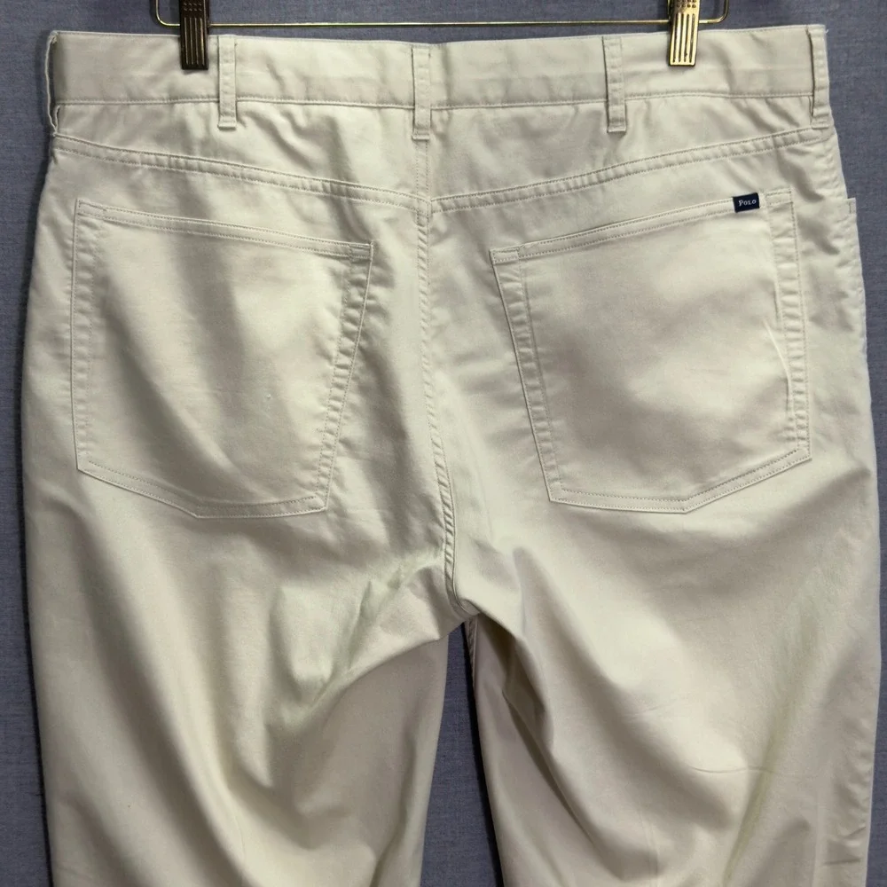 Polo Golf Ralph Lauren Beige Tailored Fit Golf Pants Mens Size 36x32‎ - EUC